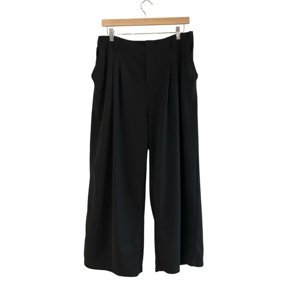 NEW Halara Flex Waffle Knit Pants Sz XL Petite Wide Leg High Waist Pockets - Picture 5 of 11